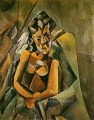 Mujer sentada 1909 cubista Pablo Picasso